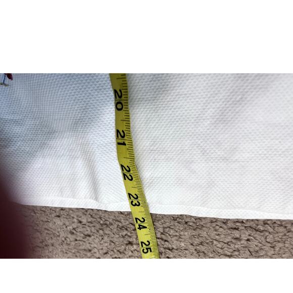 Brooks Brothers White Mini Skirt with Pink Embroidery - Picture 4 of 5